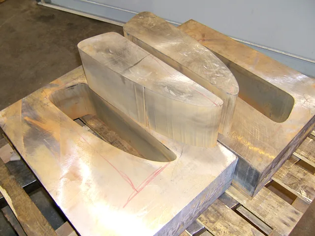 Waterjet cut sheet with clean edges